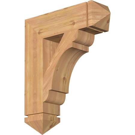 Olympic Arts & Crafts Smooth Bracket, Western Red Cedar, 5 1/2W X 22D X 26H